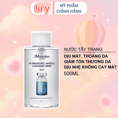 Nước Tẩy Trang JMsolution H9 Hyaluronic Ampoule 500ML