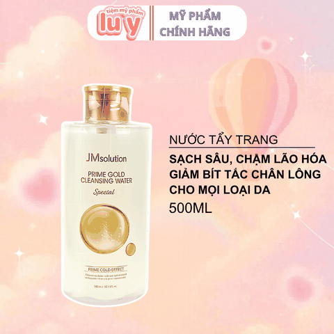Nước Tẩy Trang JM Solution Gold Cleansing Water 500ML