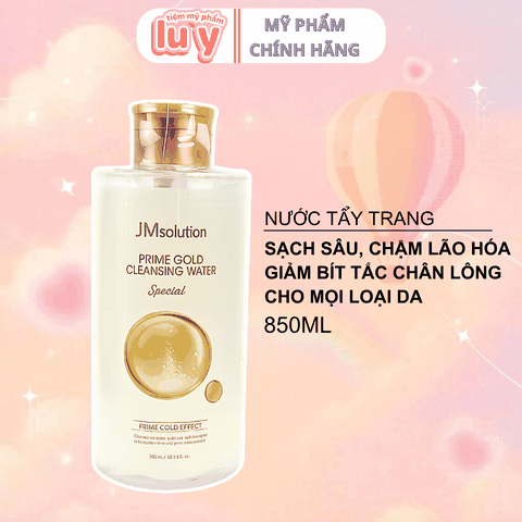 Nước Tẩy Trang JM Solution Gold Cleansing Water 850ML