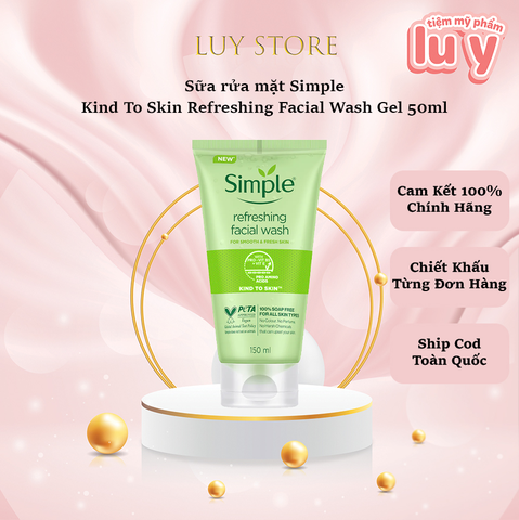 Sữa Rửa Mặt SIMPLE mini 50ml