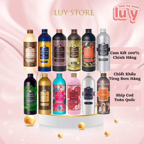 Sữa Tắm Tesori chai 500ml - Nâu (hoa sen) [Cty - Full VAT]
