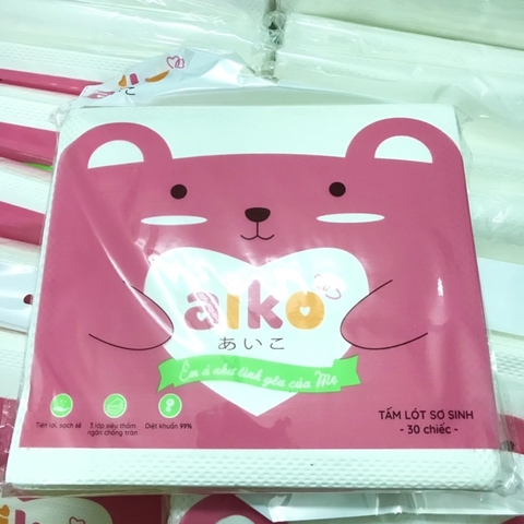 Tấm lót sơ sinh Aiko 30 chiếc