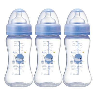 Bình sữa cổ rộng nhựa PP Kuku 270ml cái
