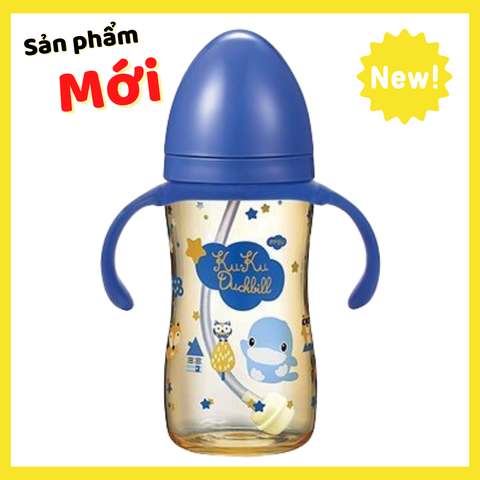 Bình sữa PPSU Cổ Rộng Tay Cầm 330ml KUKU5867