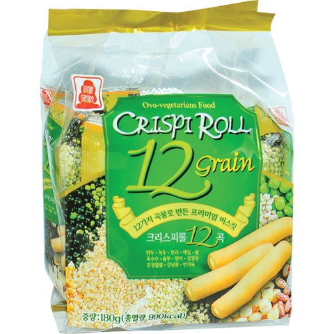 Bánh 12 loại ngũ cốc Crispi Roll vị tự nhiên 180g