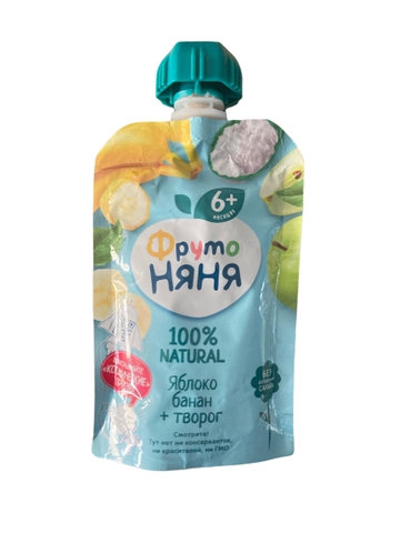 Hoa quả nghiền Fruto táo chuối phô mai