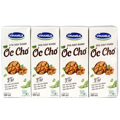 VNM sữa đậu nành hạt óc chó 180ml