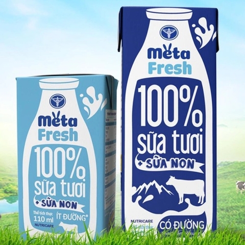 Sữa tươi Metafresh ít đường 110ml