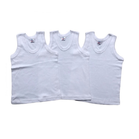 Áo thun ba lỗ trắng Bossini số 4