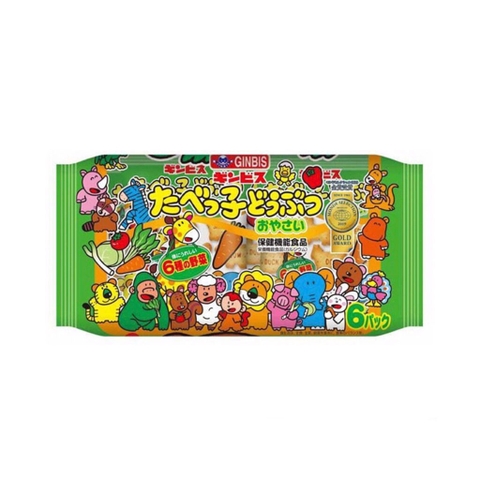 Bánh quy GINBIS hình thú trộn (Xanh lá)