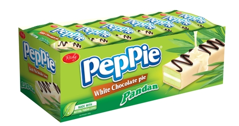 Bánh phủ socola lá dứa Peppie Richy 216g