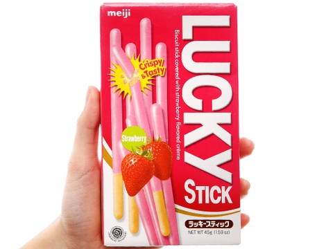 Bánh que Lucky dâu Meiji