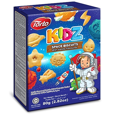 Bánh TORTO KIDZ không gian 80g
