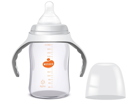 Bình sữa cổ rộng Wesser 260ml