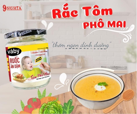 Bột niêm tôm phô mai cho bé 9 Nghĩa 80g