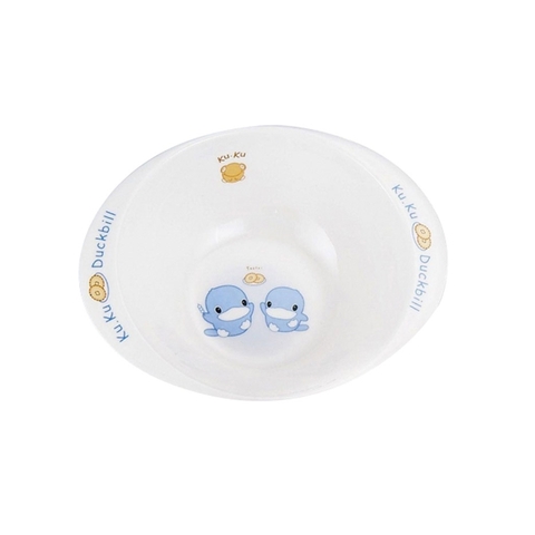 Chén ăn cho bé Melamine tay cầm Kuku