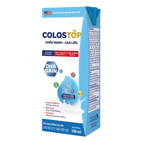 SỮA DINH DƯỠNG PHA SẴN COLOSTOP DHA GAIN 180ML