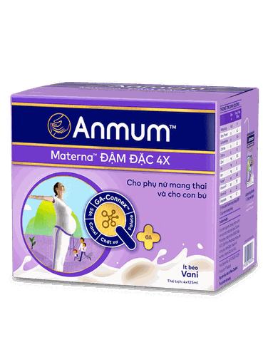 Sữa nước Anmum Materna Đậm đặc 4X Hương Vani cho phụ nữ mang thai và cho con bú