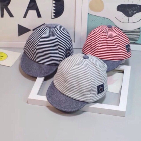 Nón kết sọc nhí mềm