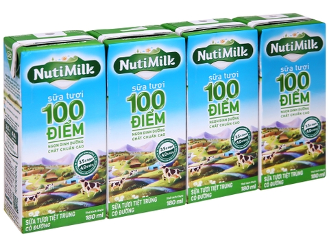 Nuti Nutimilk có đường 180ml