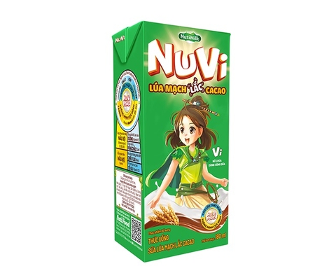 Nuvi lúa mạch lắc ca cao 180ml