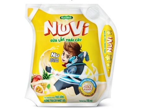 Nuvi SCU sữa lắc trái cây nhiệt đới 110ml túi