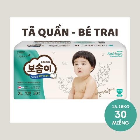 Tã quần Bosomi Organique Bé Trai XL30