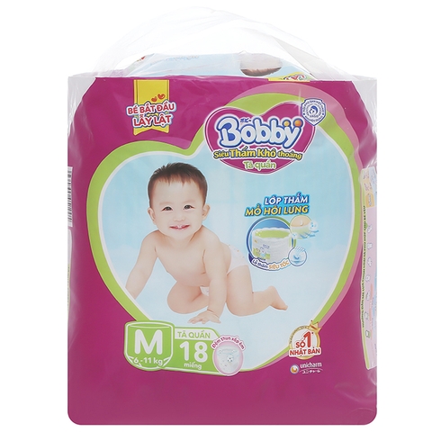 Tã quần Bobby Size M18