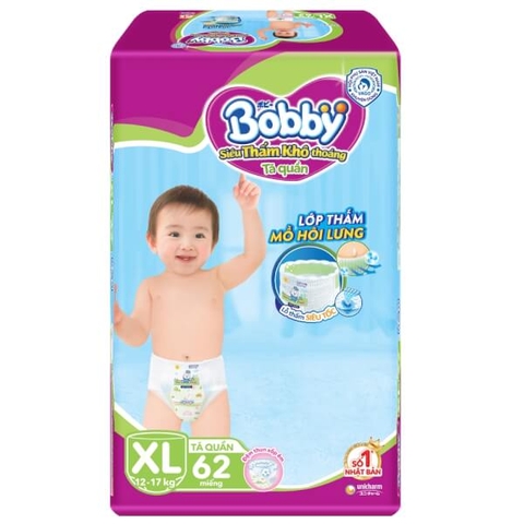 Tã quần Bobby size XL 62 (12-17kg)