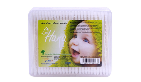 Tăm bông trẻ em Hana 200g