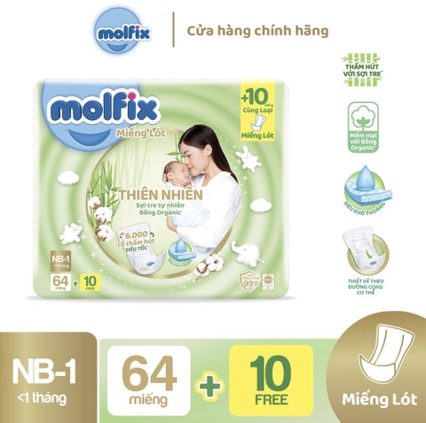 Tã MOLFIX Miếng Lót NB1 64