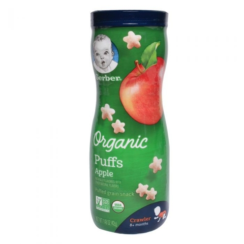 Bánh ăn dặm Nestle Organic Puffs táo 42g