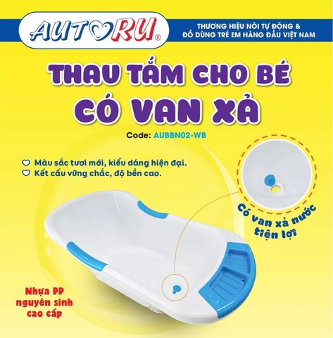 Thau tắm có van xả
