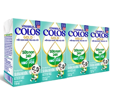 Sữa pha sẵn Vinamilk Colos Gold 110ml (lốc 4 hộp)