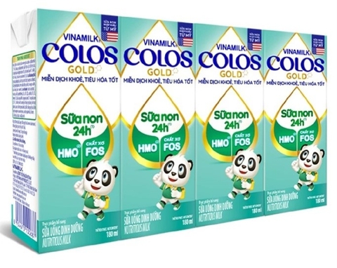 Sữa pha sẵn Vinamilk Colos Gold 180ml (lốc 4 hộp)