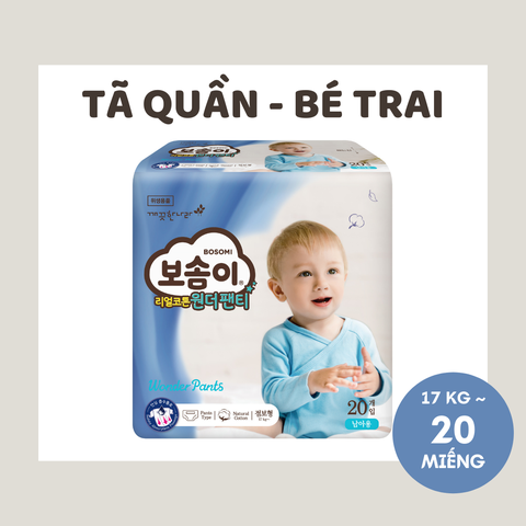 Tã quần Bosomi Wonder Bé Trai XXL20