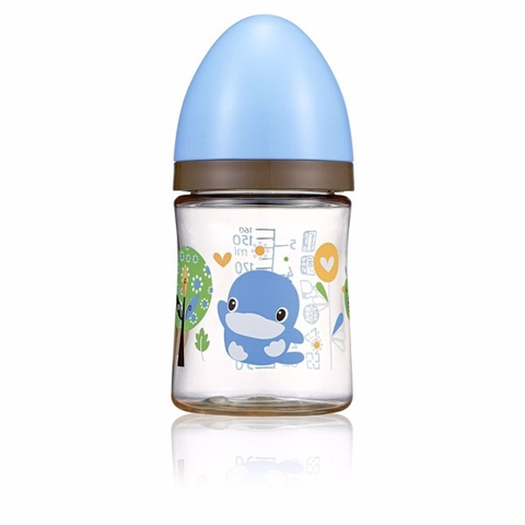 Bình sữa cổ rộng Kuku nhựa PES 160ml