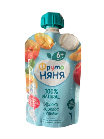 Hoa quả nghiền Fruto táo mơ kem sữa