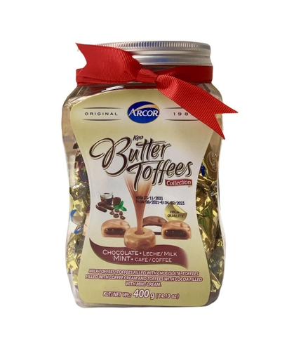 Kẹo Arcor Butter Toffees đỏ 400g