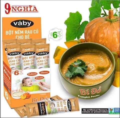 Bột niêm bí đỏ cho bé 9 Nghĩa 48g