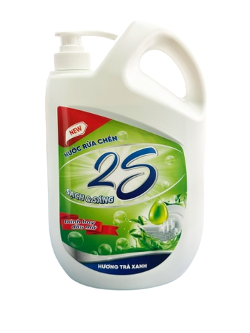 Nước rửa chén 2S Hương Trà Xanh 2.1Kg