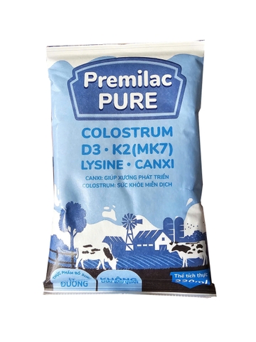 SỮA PREMILAC PURE 220ML ÍT ĐƯỜNG
