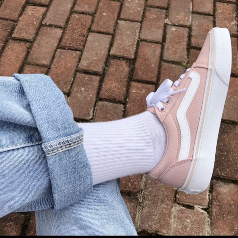 Pink top vans aesthetic
