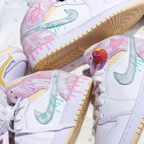 AIR JORDAN 1 MID PAINT DRIP - DD1666 100