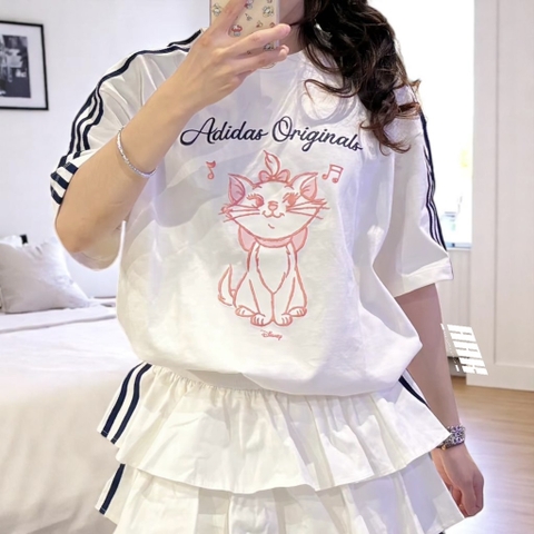 ADIDAS x DISNEY MARY CAT SIMPLE OVERSIZED TEE (KC3099)