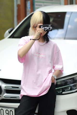 SUPREME FW19 BANDANA BOX LOGO T-SHIRT PINK