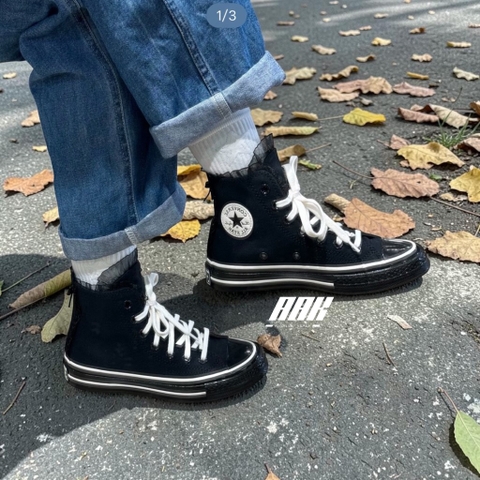 Converse Chuck 70 Ruffles & Bows Black  High Top (A10026C)