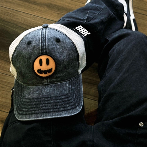 DREW HOUSE MASCOT TEAM HAT 'FADED BLACK' - (DH 102LP MCFBOW)