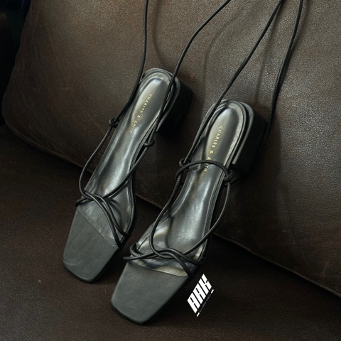 C&K STRAPPY  ANKLE  TINE SANDAL / BLACK (CK1 -70900209)