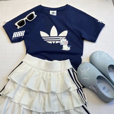 ADIDAS x DISNEY MARY CAT SIMPLE SHORT SLEEVE NAVY (KC3096)